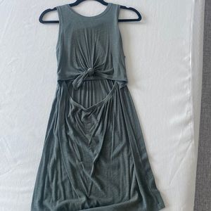 Aerie dress. Size xs. Opening below bust. Sage green